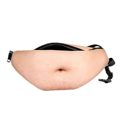 FUNNY FAKE BELLY WAIST BAG